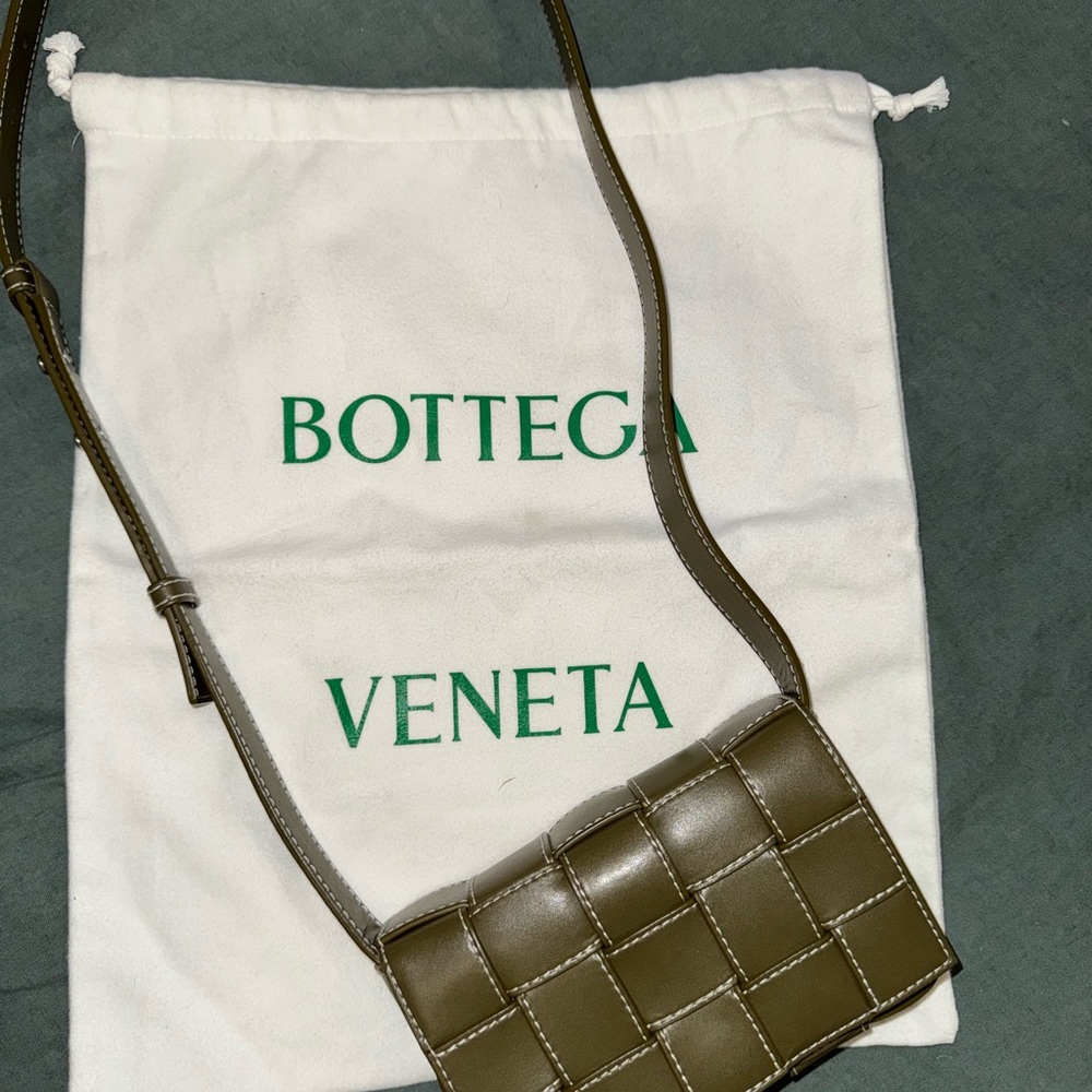 Bottega Veneta Dark Green Crossbody Bag